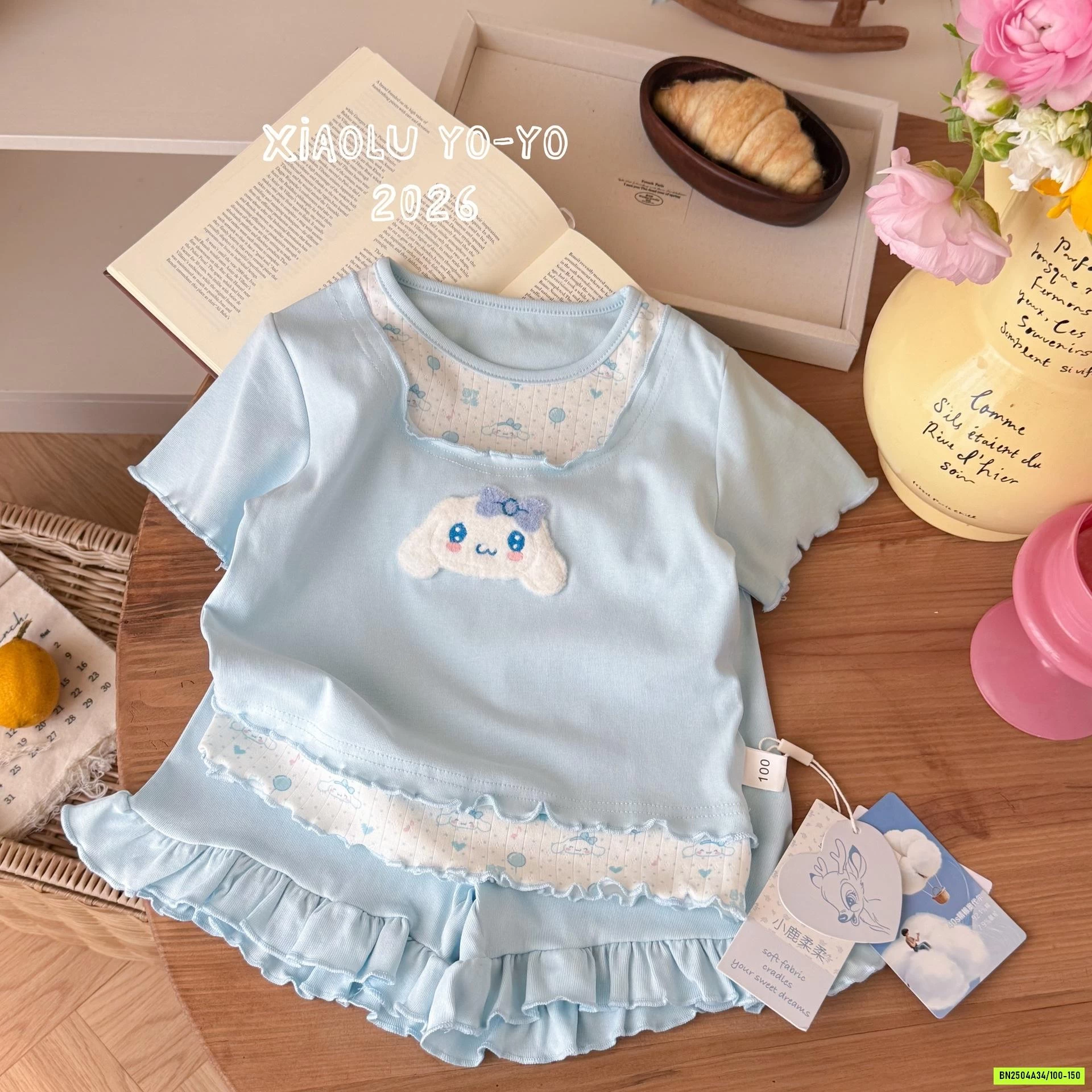 BỘ COTTON VIỀN BÈO SANRIO
