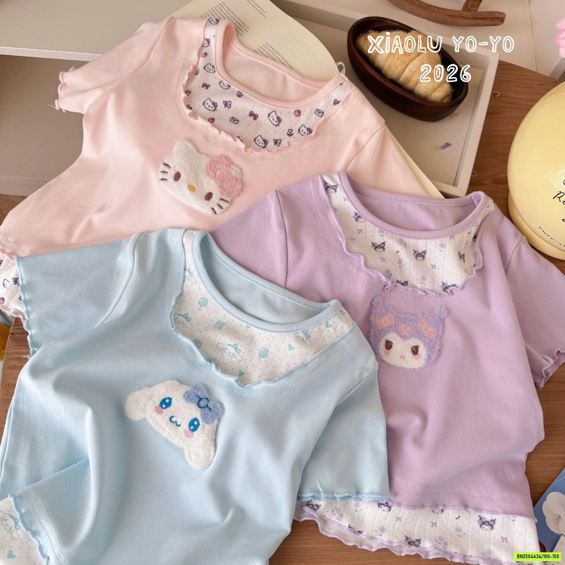 BỘ COTTON VIỀN BÈO SANRIO