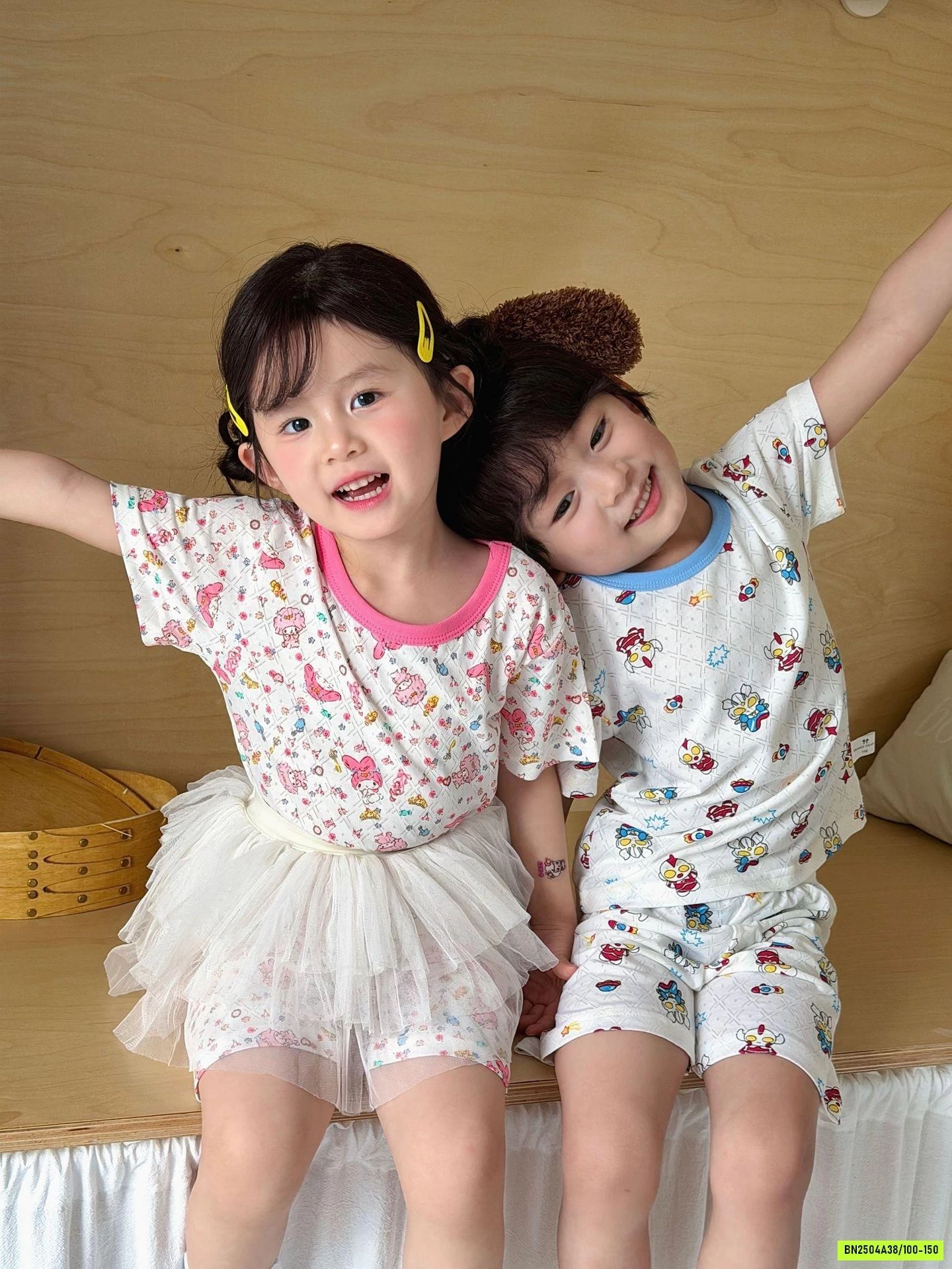 BỘ COTTON GIẤY THÔNG HƠI HOẠT HÌNH