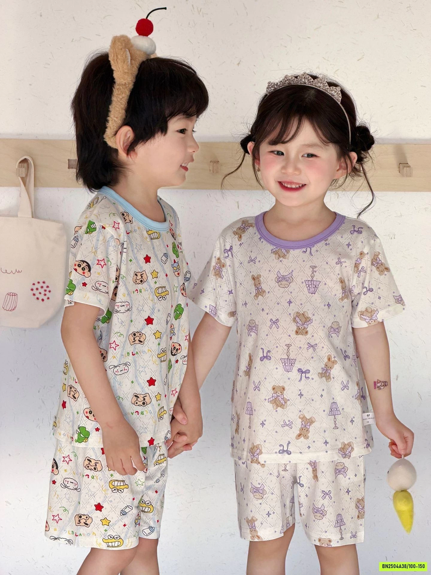 BỘ COTTON GIẤY THÔNG HƠI HOẠT HÌNH