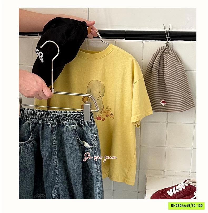 ÁO VÀNG MIX JEANS LỠ