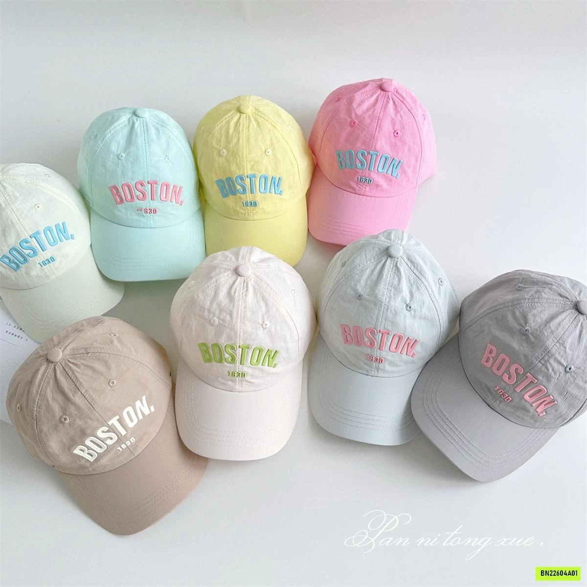 MŨ KẾT THÊU BOSTON MẸ BÉ