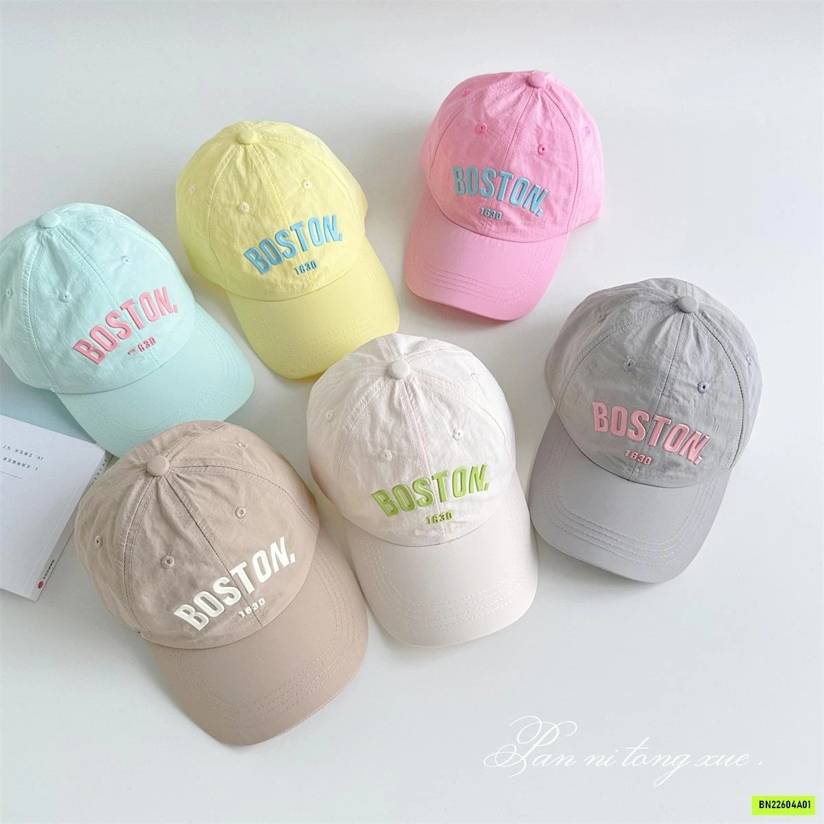 MŨ KẾT THÊU BOSTON MẸ BÉ