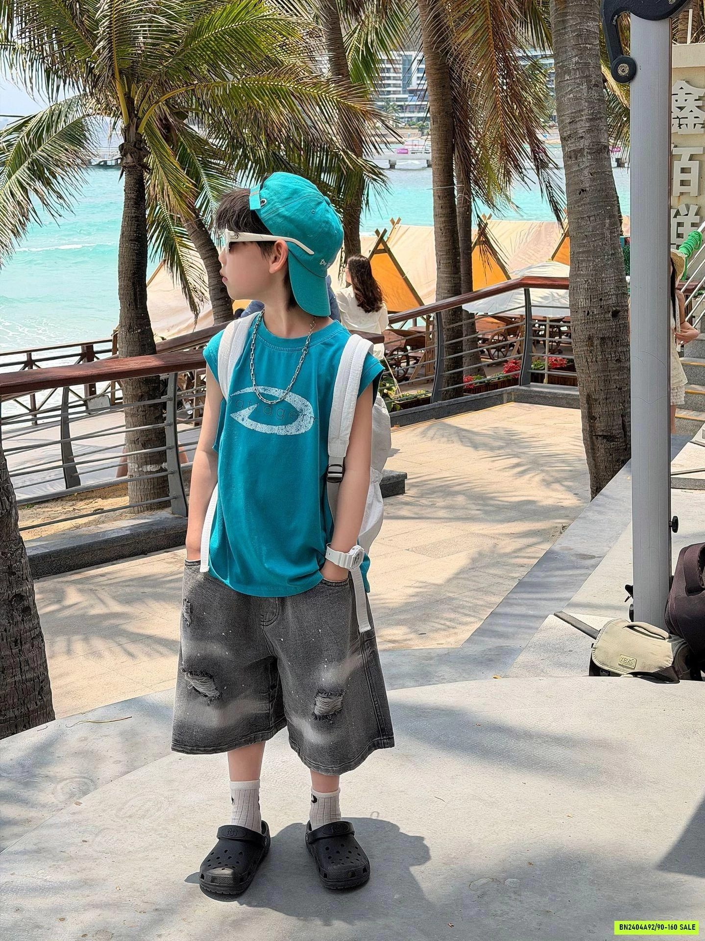 ÁO SÁT NÁCH XANH DƯƠNG FANSHU