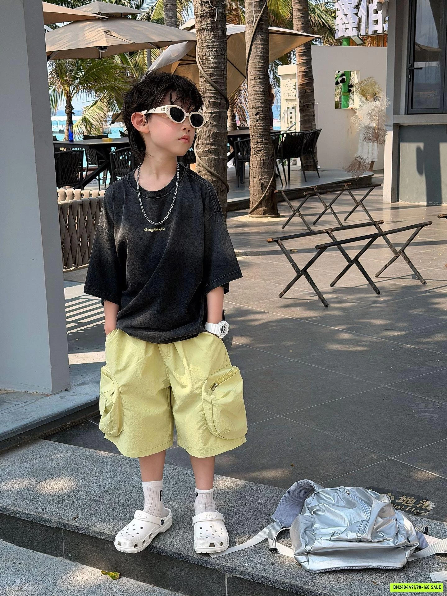 ÁO THUN BẠC MÀU IN CHỮ LƯNG FANSHU