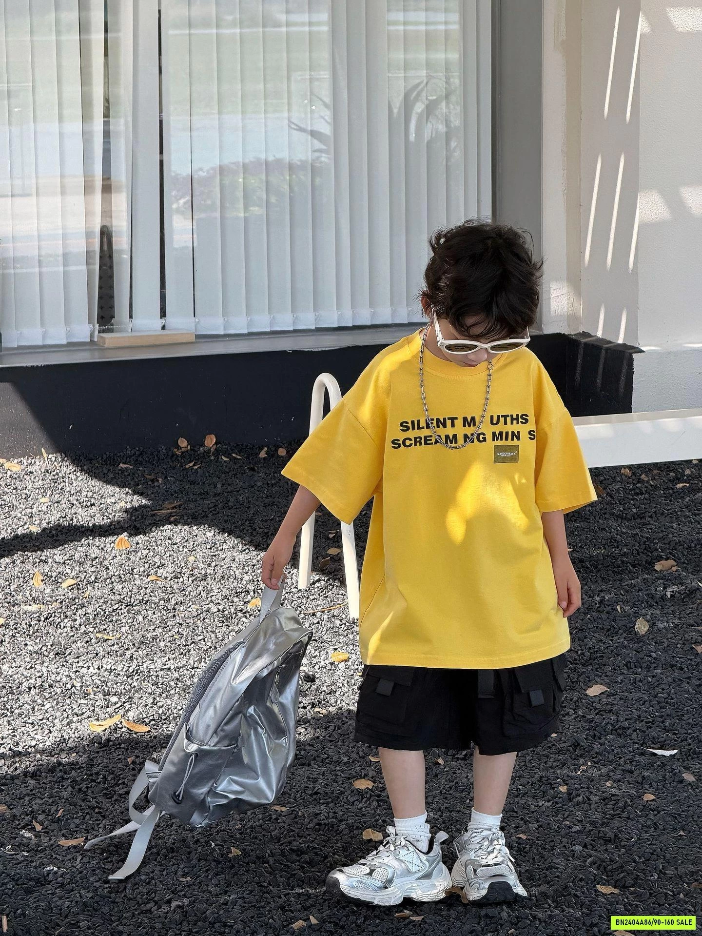 ÁO THUN VÀNG IN CHỮ ĐEN FANSHU