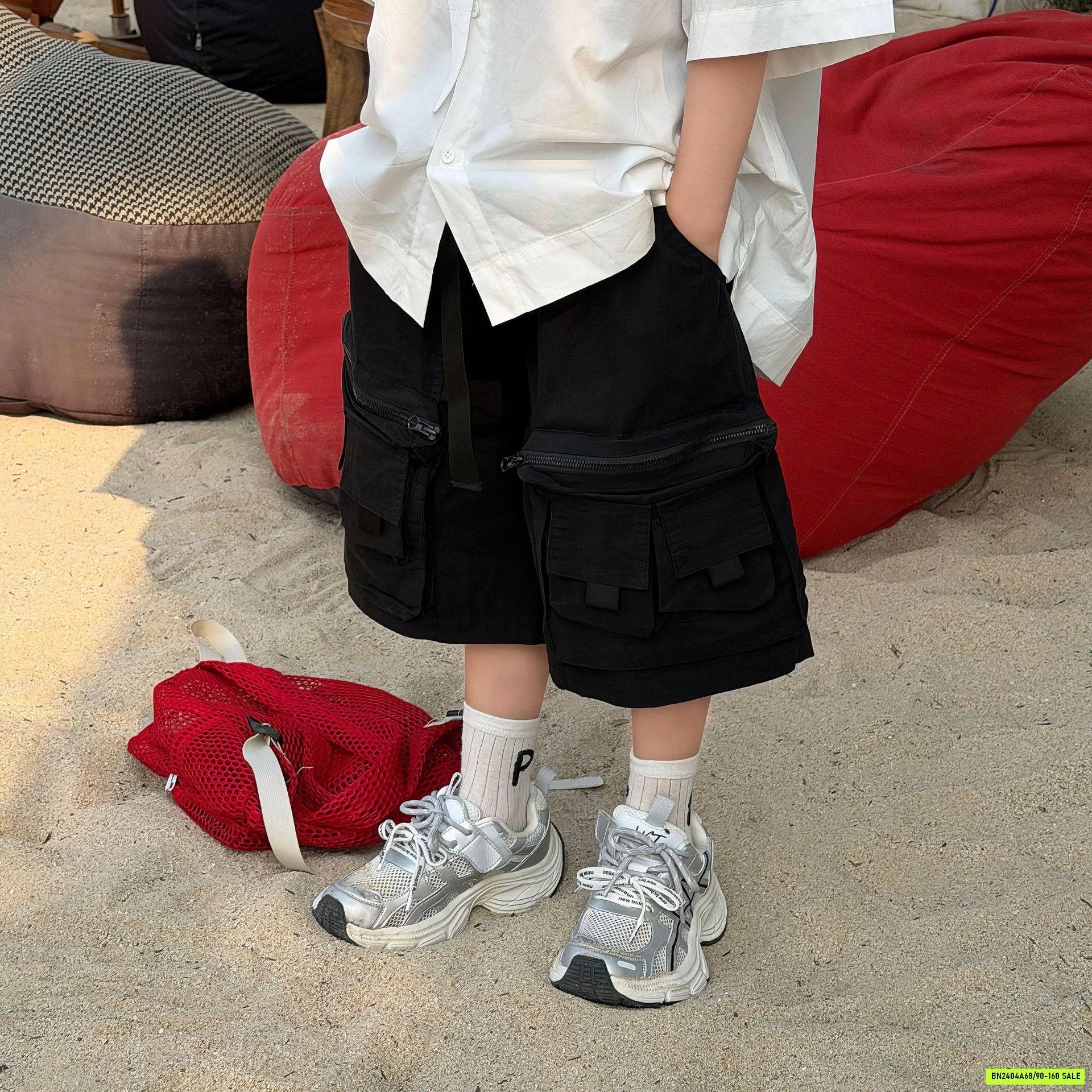 SHORT ĐEN TÚI HỘP FANSHU