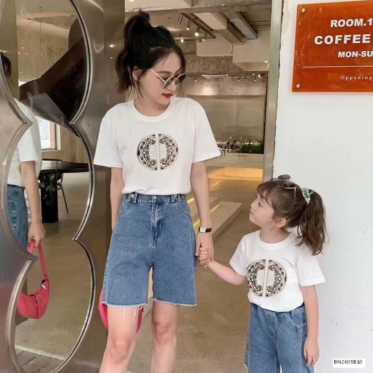 ÁO THUN HỌA TIẾT MẸ VÀ BÉ