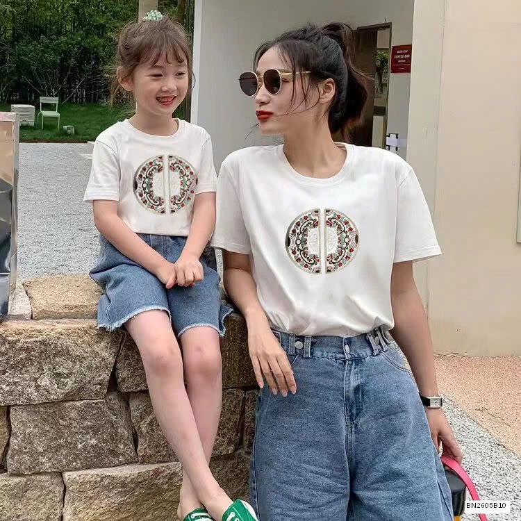 ÁO THUN HỌA TIẾT MẸ VÀ BÉ