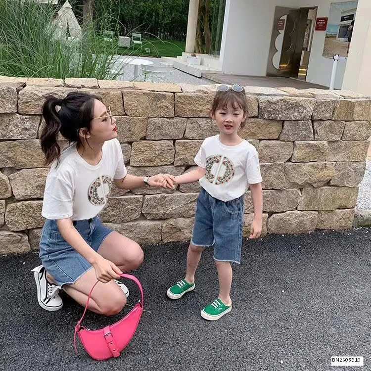 ÁO THUN HỌA TIẾT MẸ VÀ BÉ