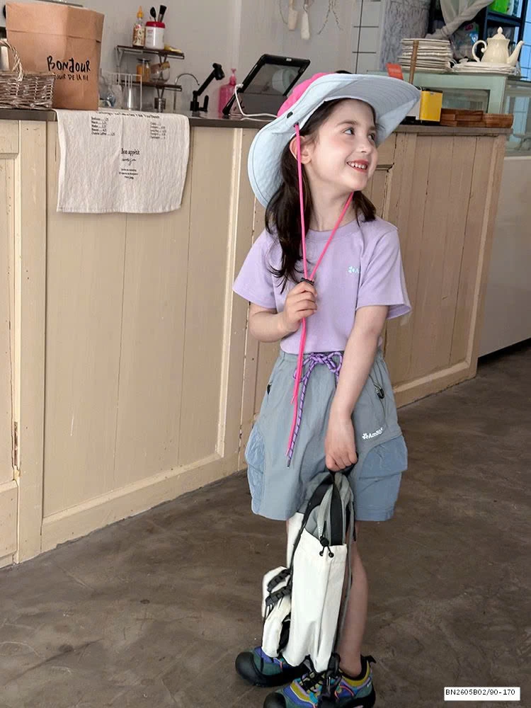 ÁO PHÔNG TRƠN DÁNG NGẮN AMBB 25C028