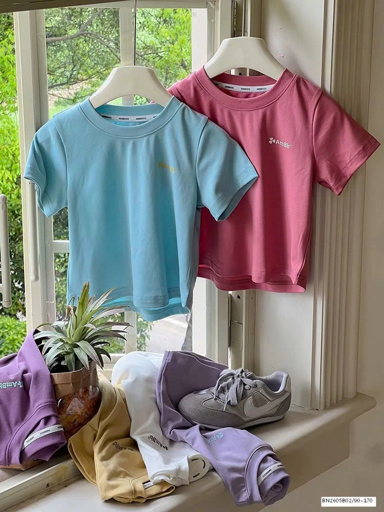 ÁO PHÔNG TRƠN DÁNG NGẮN AMBB 25C028