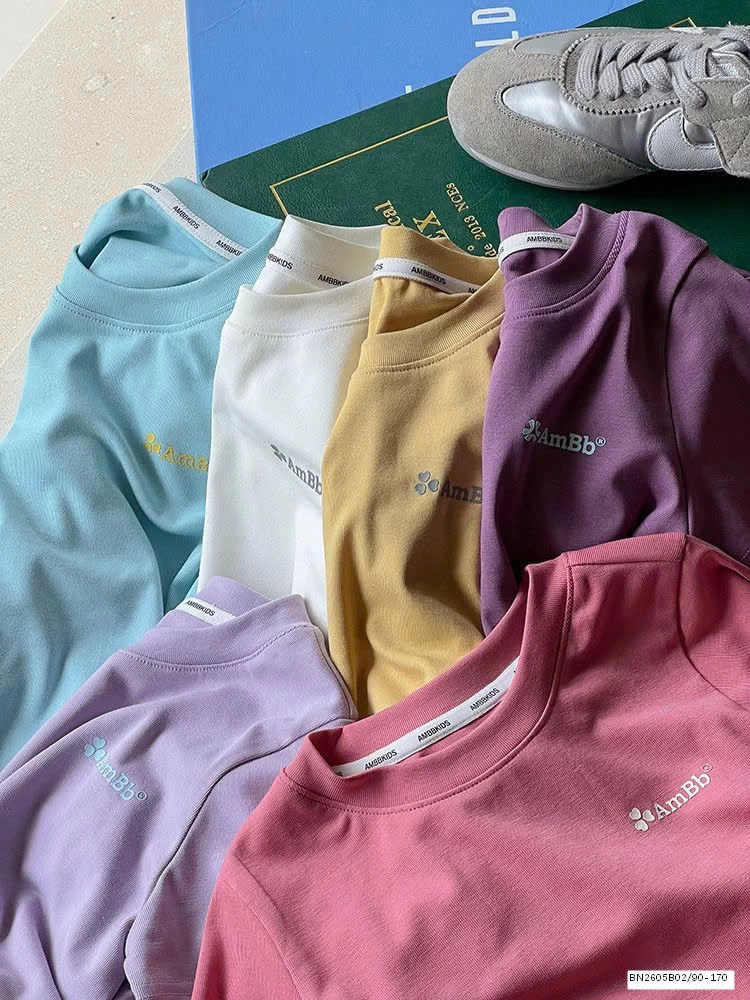 ÁO PHÔNG TRƠN DÁNG NGẮN AMBB 25C028