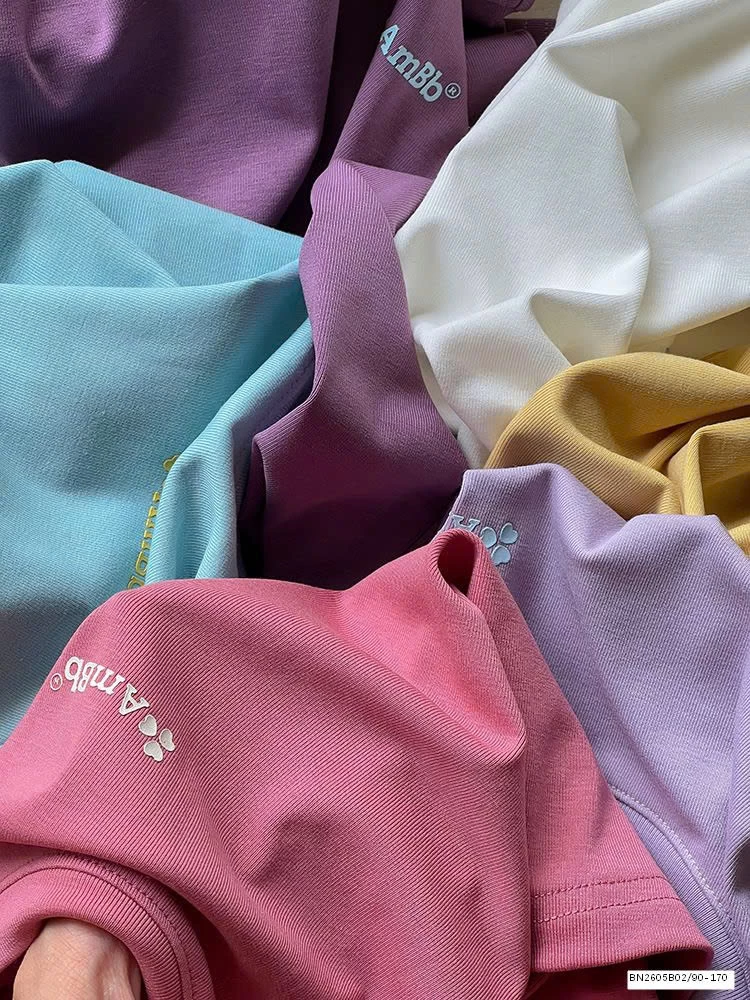 ÁO PHÔNG TRƠN DÁNG NGẮN AMBB 25C028