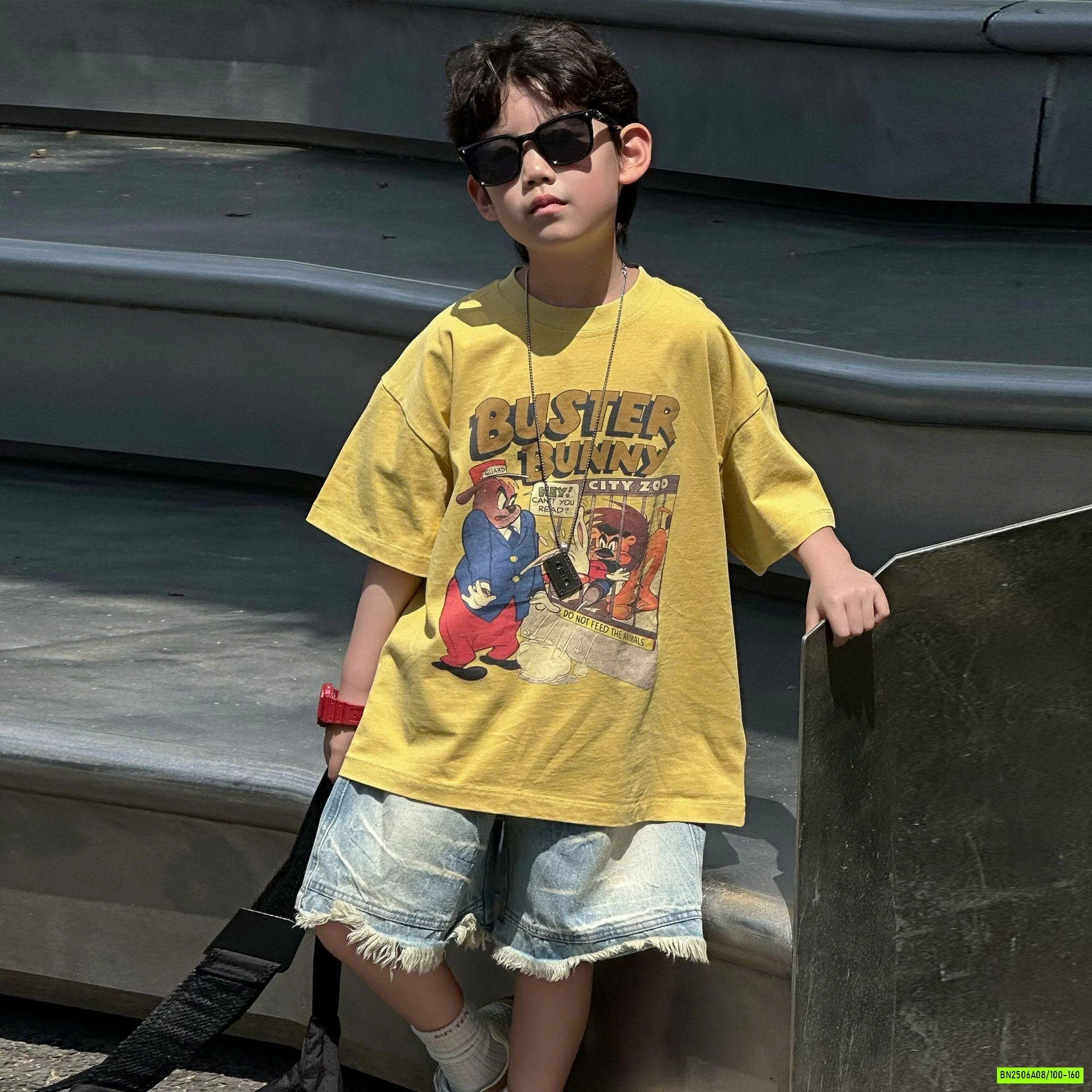 ÁO THUN VÀNG IN GẤU