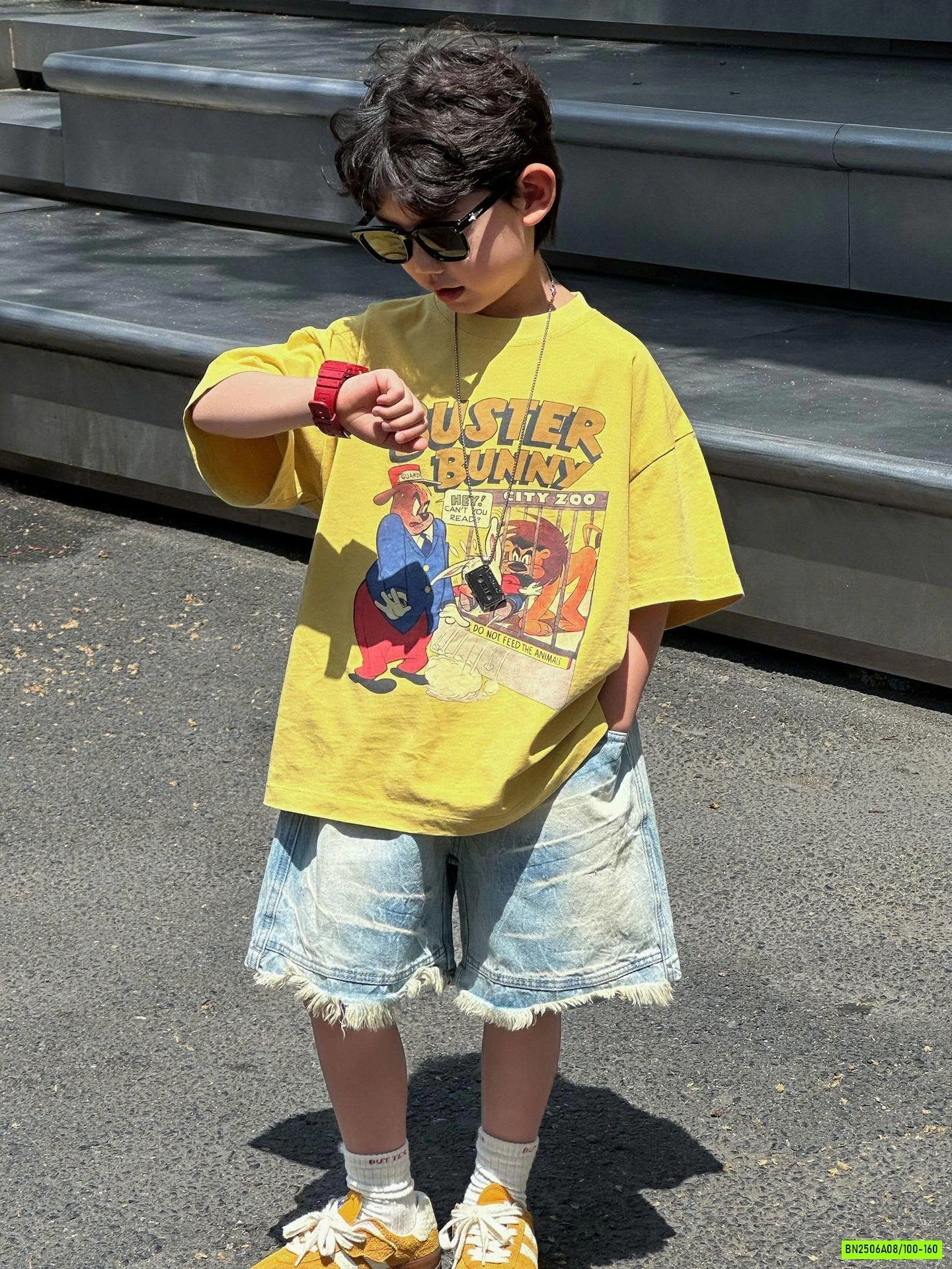 ÁO THUN VÀNG IN GẤU