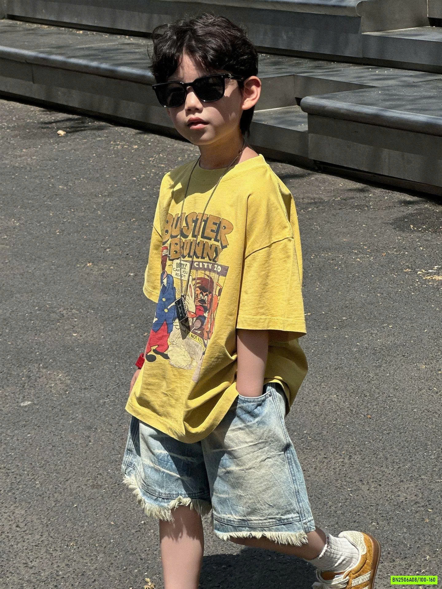 ÁO THUN VÀNG IN GẤU