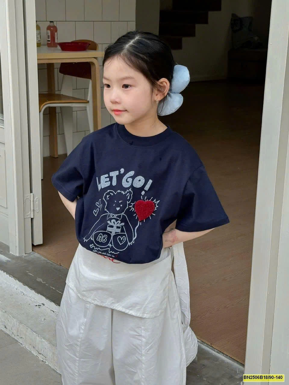 SÉT ÁO THUN MIX QUẦN SUÔNG TRẮNG