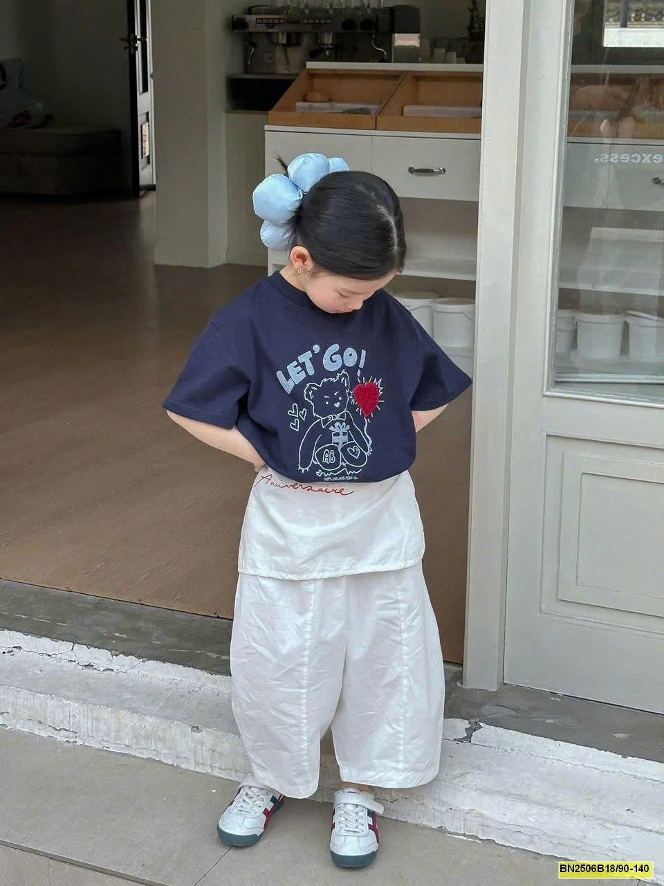 SÉT ÁO THUN MIX QUẦN SUÔNG TRẮNG