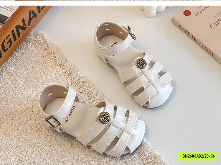SANDAL MŨI ĐAN HOA TRÀ