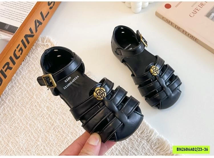 SANDAL MŨI ĐAN HOA TRÀ