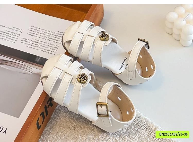 SANDAL MŨI ĐAN HOA TRÀ