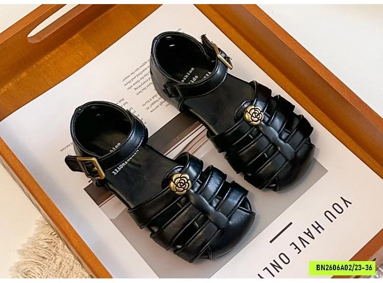 SANDAL MŨI ĐAN HOA TRÀ