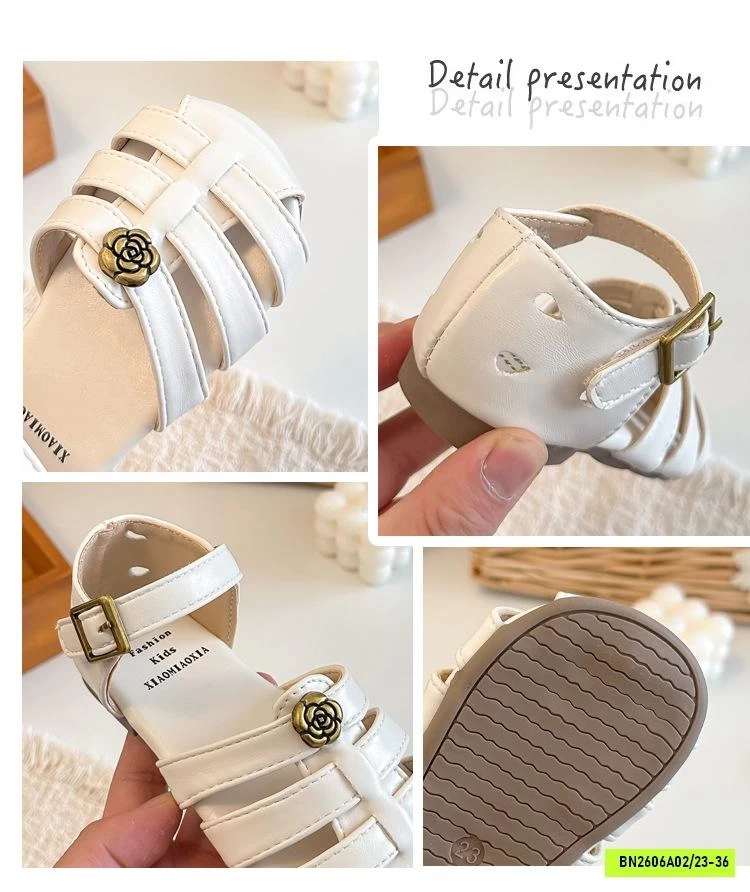SANDAL MŨI ĐAN HOA TRÀ