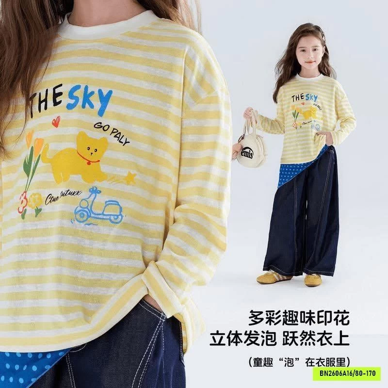 ÁO THUN GIẤY KẺ MẶC THU