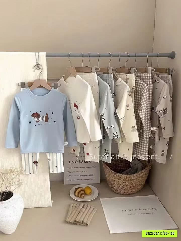 BỘ THUN COTTON HOẠT HÌNH