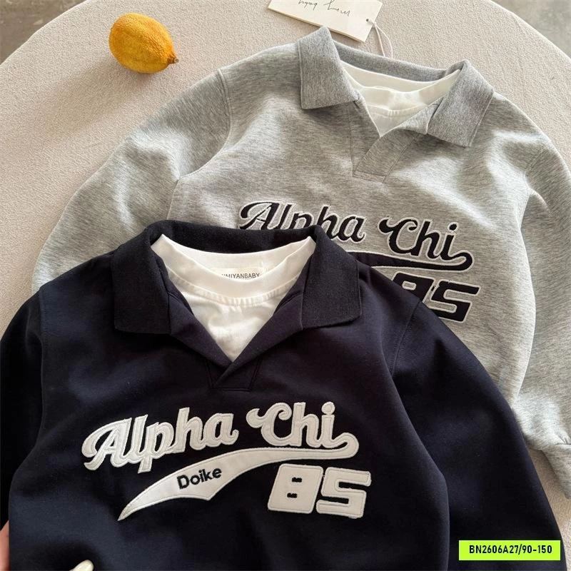 ÁO NỈ POLO GIẢ 2 LỚP MMY
