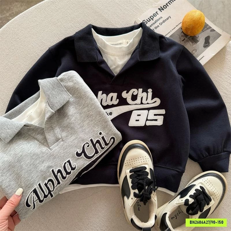 ÁO NỈ POLO GIẢ 2 LỚP MMY