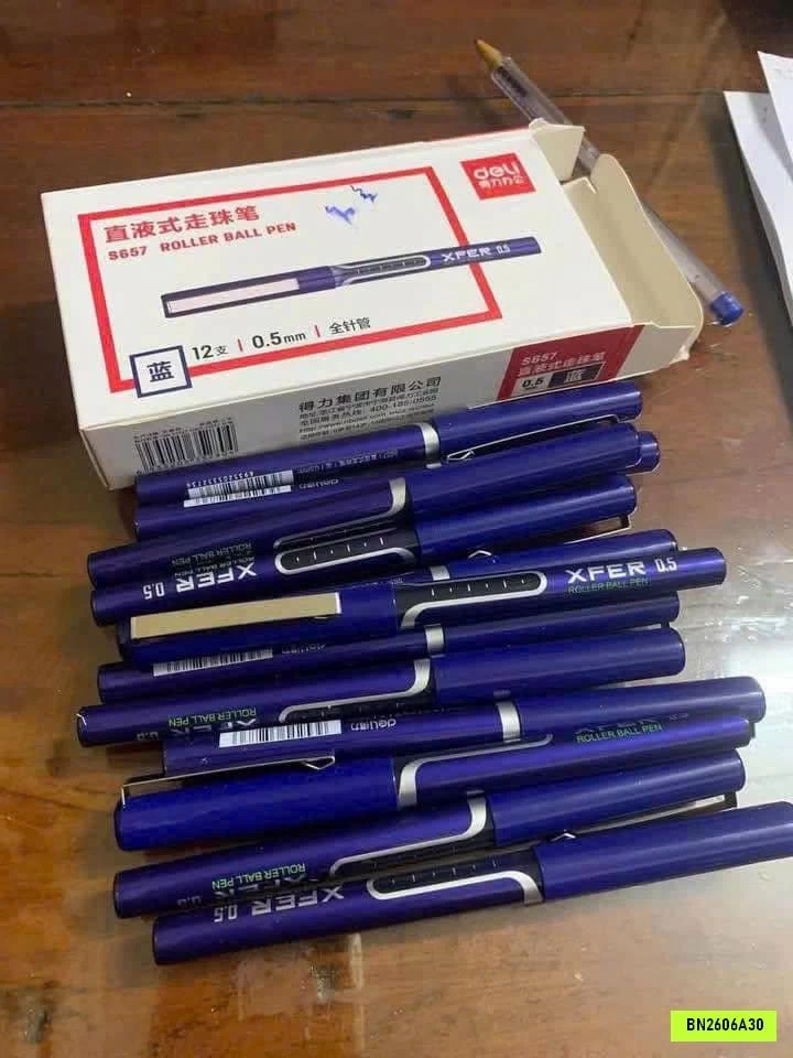 HỘP 12 BÚT BI NƯỚC DELI 0.5MM