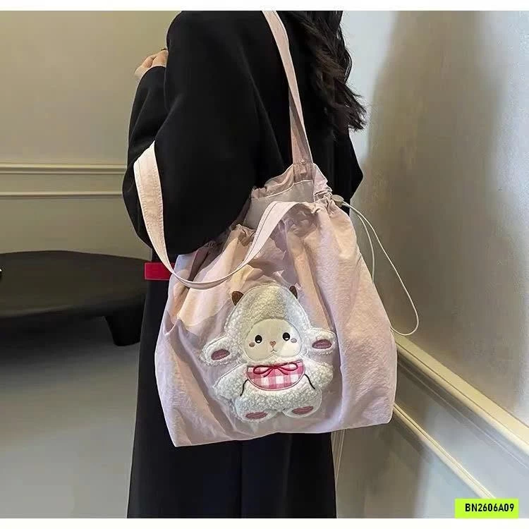 TÚI VẢI TOTE ĐEO VAI HÌNH CỪU BÔNG BÉO