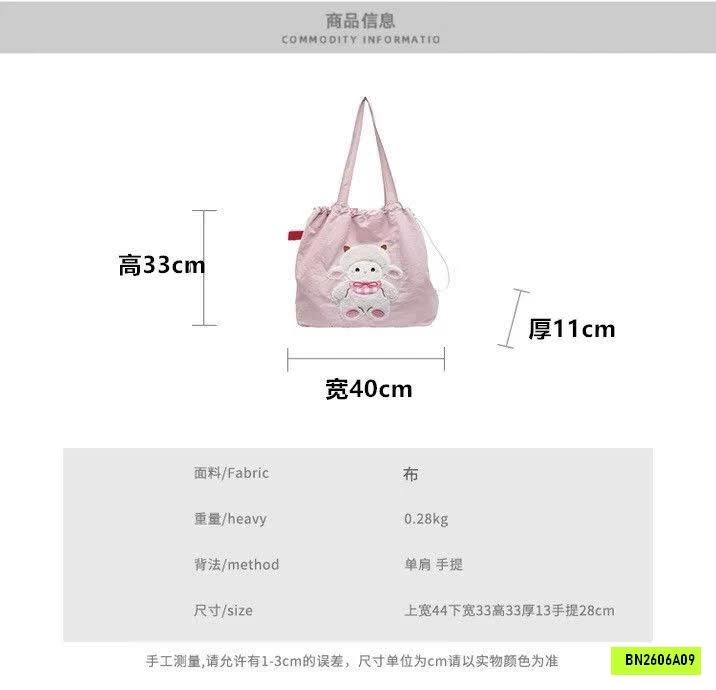 TÚI VẢI TOTE ĐEO VAI HÌNH CỪU BÔNG BÉO