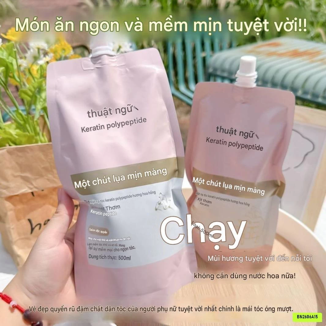 Ủ TÓC KERATIN HƯƠNG HOA HỒNG NỘI ĐỊA