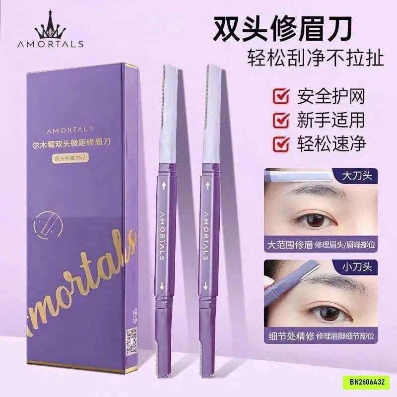 BỘ DAO CẠO MÀY 2 ĐẦU AMORTALS
