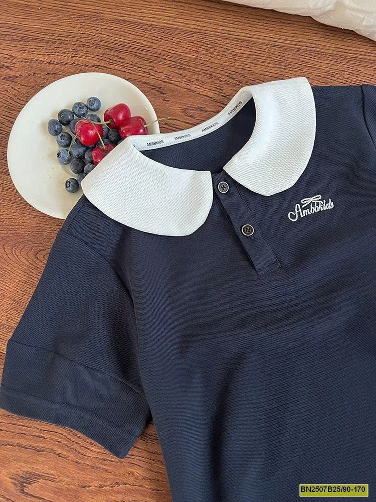 ĐẨM COTTON XẠNH THAN CỔ TRẮNG  AMBB 25C221