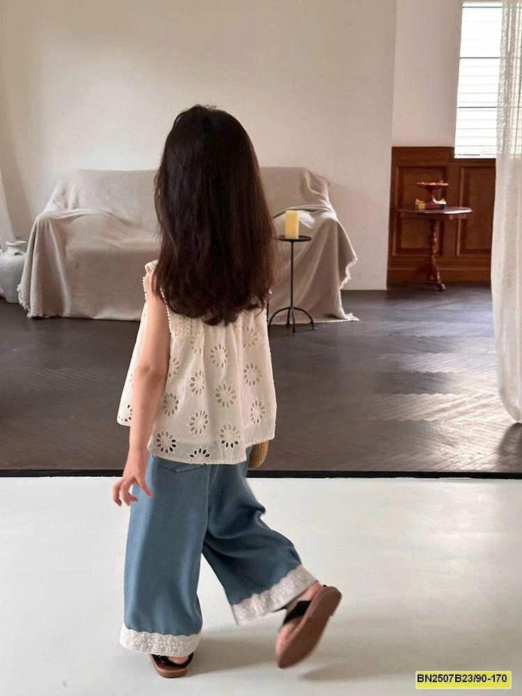 SÉT ÁO REN SÁT NÁCH MIX QUẦN DENIM AMBB 25E007