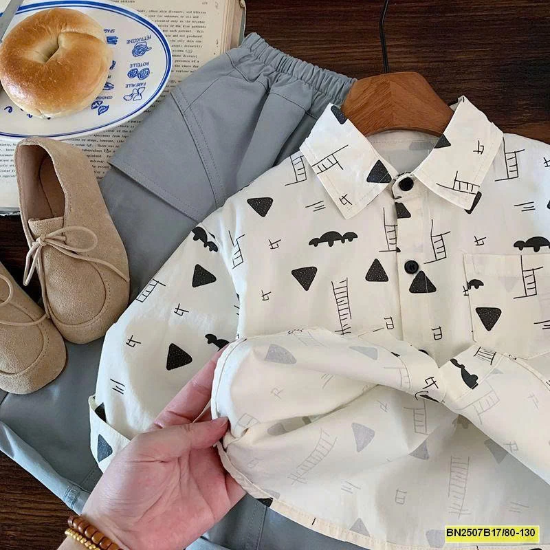 ÁO SƠ MI MÙA THU HỌA TIẾT