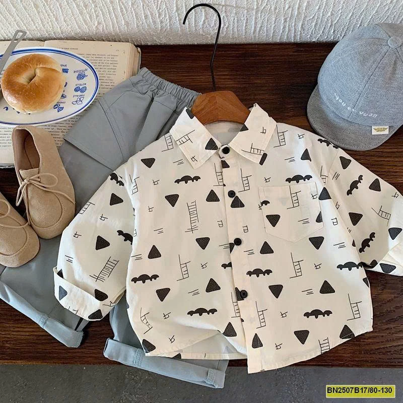 ÁO SƠ MI MÙA THU HỌA TIẾT