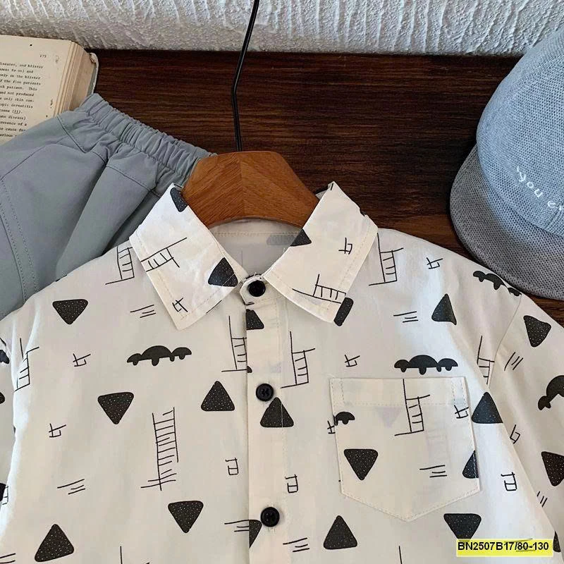 ÁO SƠ MI MÙA THU HỌA TIẾT