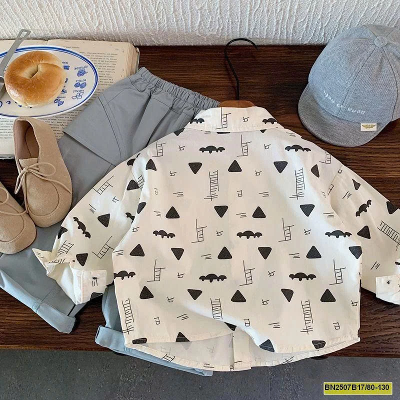 ÁO SƠ MI MÙA THU HỌA TIẾT