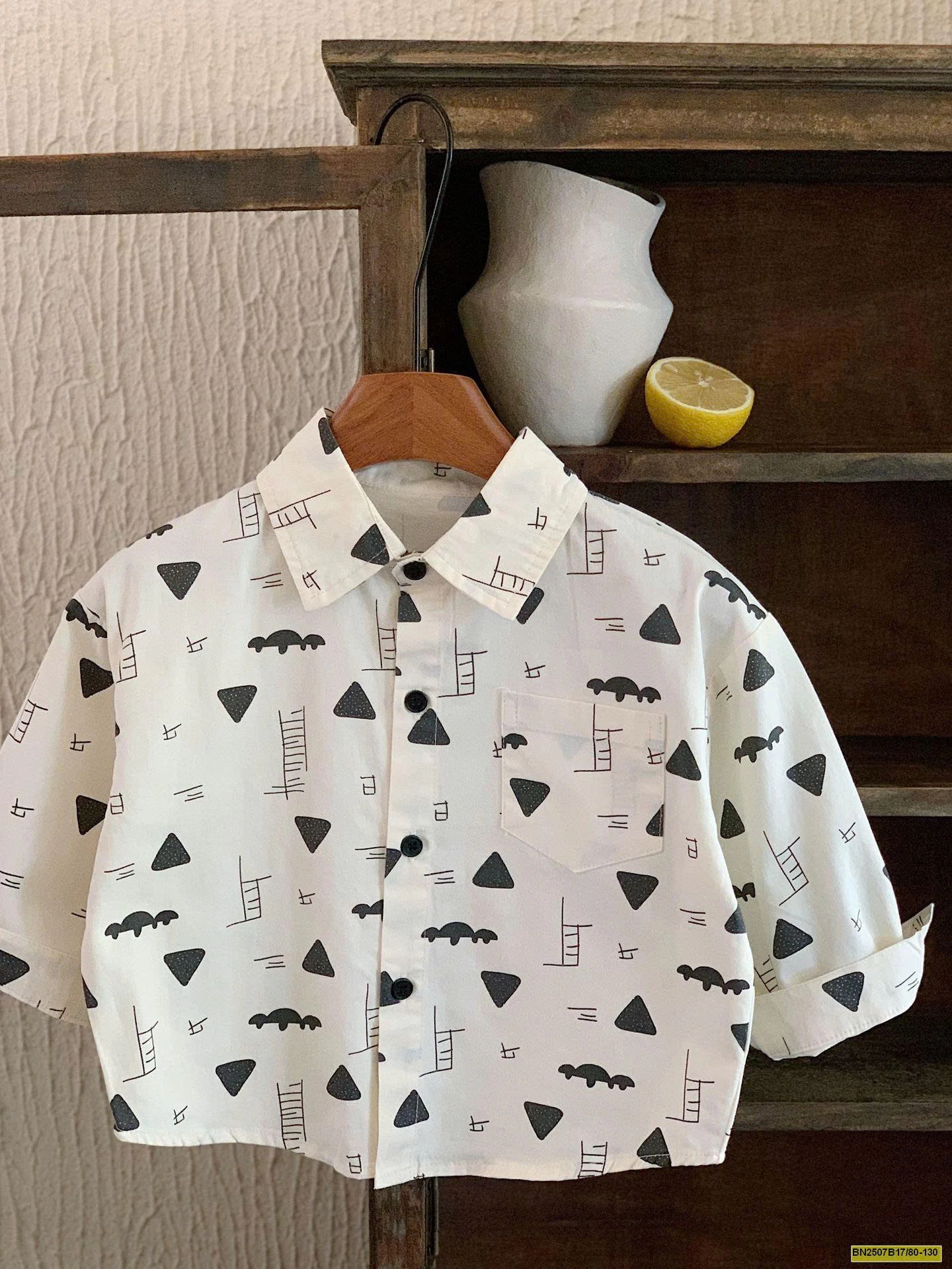 ÁO SƠ MI MÙA THU HỌA TIẾT