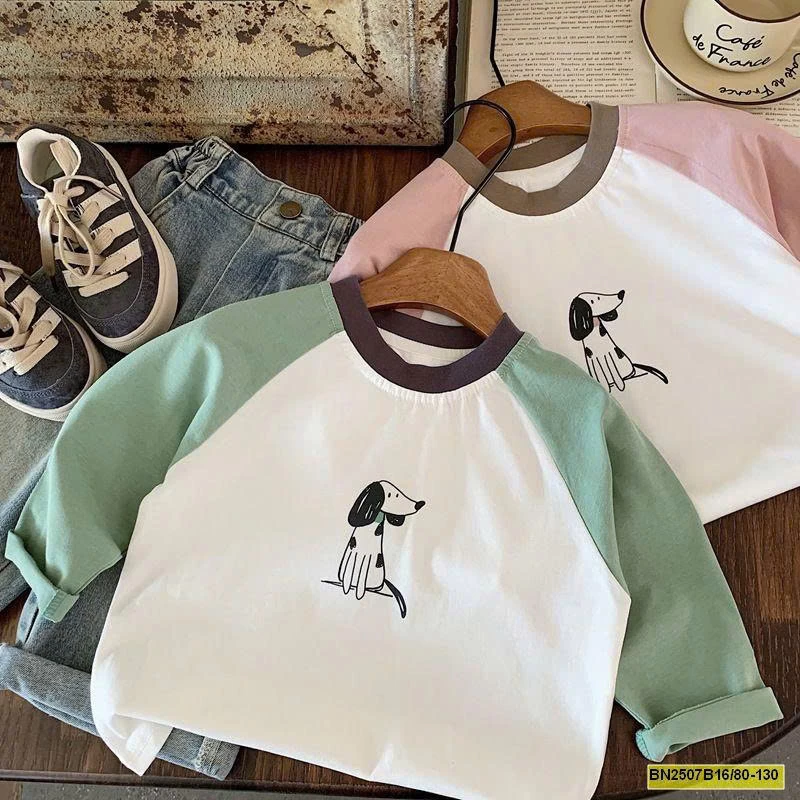 ÁO THUN PHỐI MÀU DỄ THƯƠNG