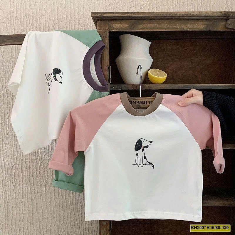 ÁO THUN PHỐI MÀU DỄ THƯƠNG