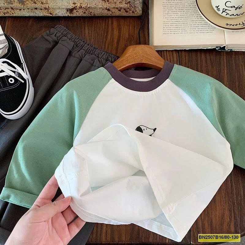 ÁO THUN PHỐI MÀU DỄ THƯƠNG