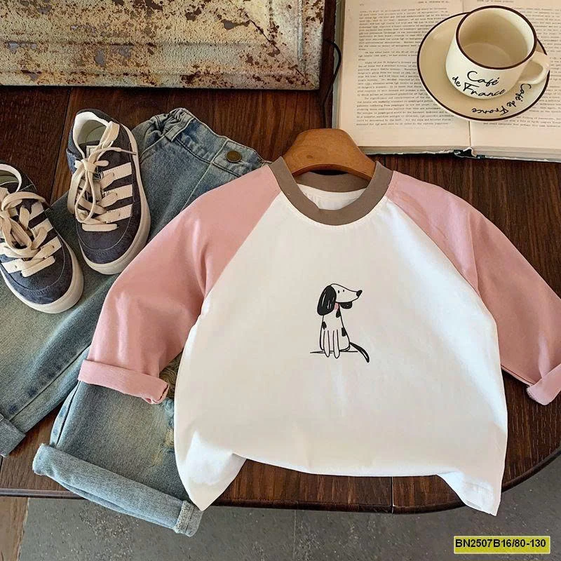 ÁO THUN PHỐI MÀU DỄ THƯƠNG