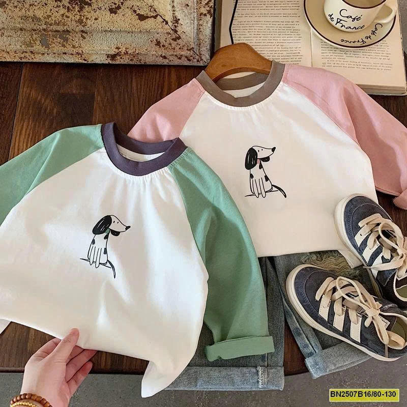 ÁO THUN PHỐI MÀU DỄ THƯƠNG