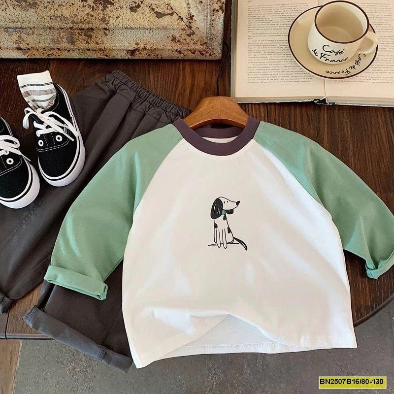 ÁO THUN PHỐI MÀU DỄ THƯƠNG